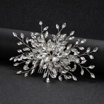 Hair Comb Supplier - Custom Flower Plants Rhinestone