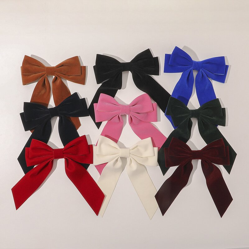 Hairpins Manufacturer - Custom Velvet Bowknot Ribbon