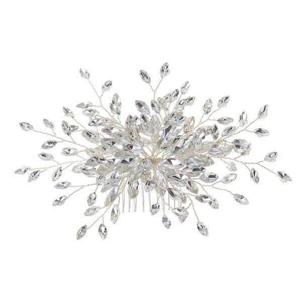 Hair Comb Supplier - Custom Flower Plants Rhinestone