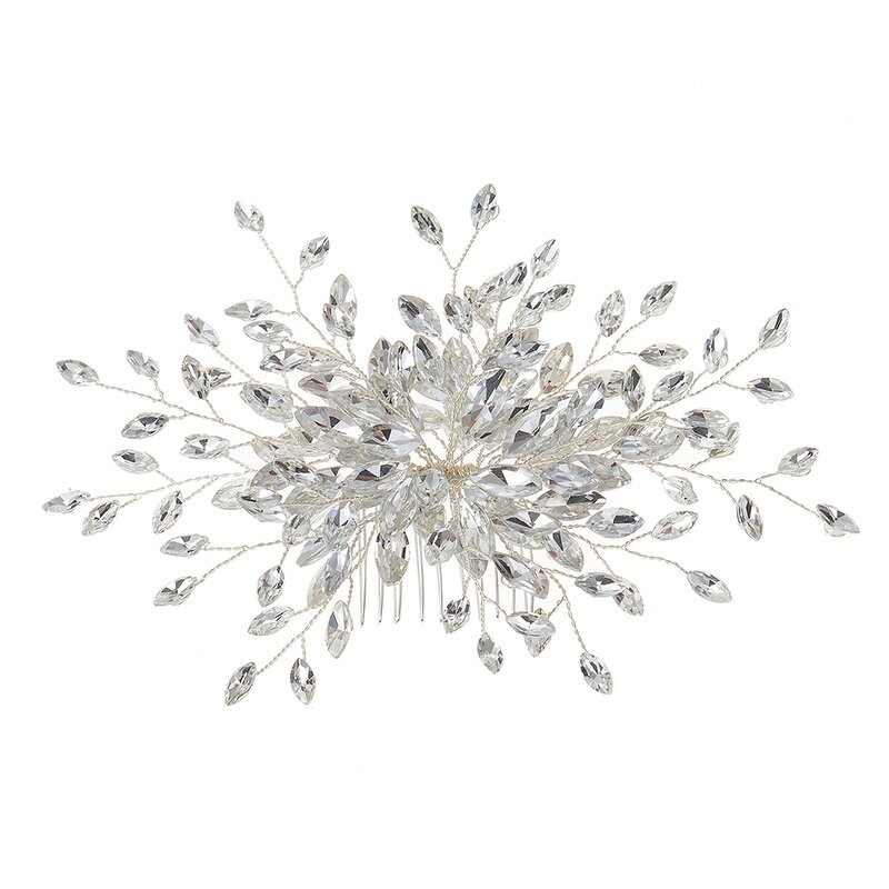 Hair Comb Supplier - Custom Flower Plants Rhinestone