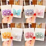 Hairpins Supplier - Custom Embroidery Pearl Gauze butterfly