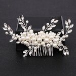 Hair Comb Supplier - Fashion Rhinestone Pearl Alloy