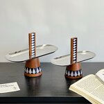 Oval Stainless Steel Tray Manufacturer - OEM/ODM Custom Wooden Base Restaurant Tray