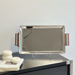 Serving Tray Set Manufacturer - OEM/ODM Custom 3-Piece Rectangular Silver Tray