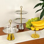 Cupcake Serving Tray Manufacturer - OEM/ODM Custom Golden Bead Metal Tray