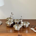 Metal Stainless Steel Bowl Manufacturer - OEM/ODM Custom Reusable Hammering Pattern