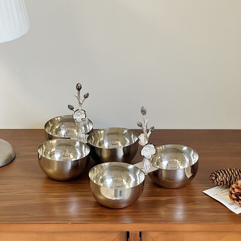 Metal Stainless Steel Bowl Manufacturer - OEM/ODM Custom Reusable Hammering Pattern