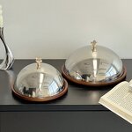 Wooden Food Tray Manufacturer - OEM/ODM Custom Silver Round Ramadan Tray