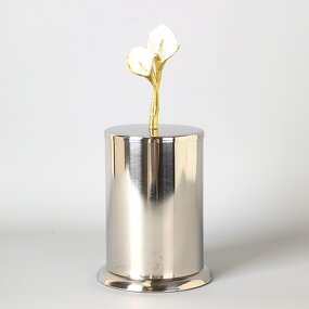 Metal Jars Manufacturer - OEM/ODM Custom Calla Lily Decoration Food Jars