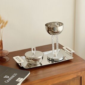 Incense burner Set Manufacturer - OEM/ODM Custom Arabic 3 Piece Steel Metal Set