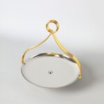 Fruit Tray Manufacturer - OEM/ODM Custom Golden Metal Art Stainless Tray