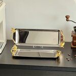 Serving Tray Manufacturer - OEM/ODM Custom Polished Floral Pattern Tray