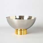 Fruit Bowl Manufacturer - OEM/ODM Custom Golden Ring Stainless Steel Bowl