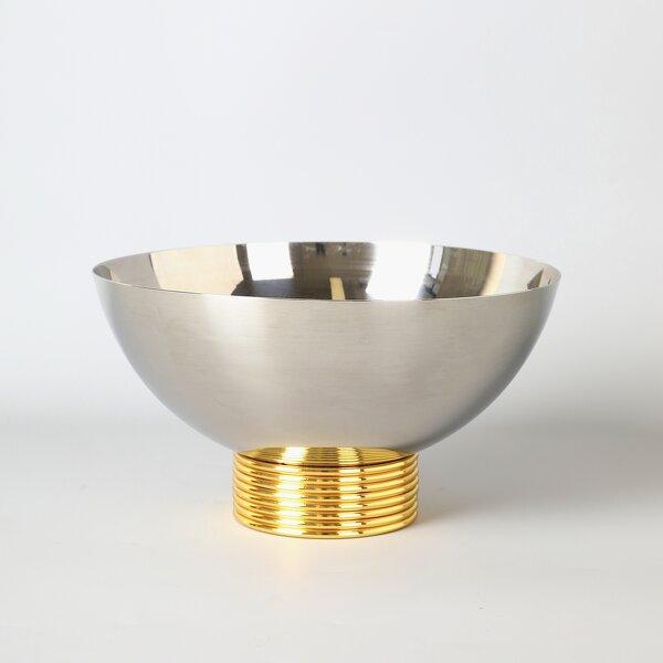 Fruit Bowl Manufacturer - OEM/ODM Custom Golden Ring Stainless Steel Bowl