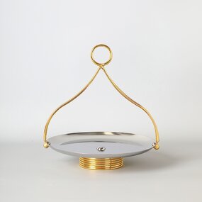 Fruit Tray Manufacturer - OEM/ODM Custom Golden Metal Art Stainless Tray