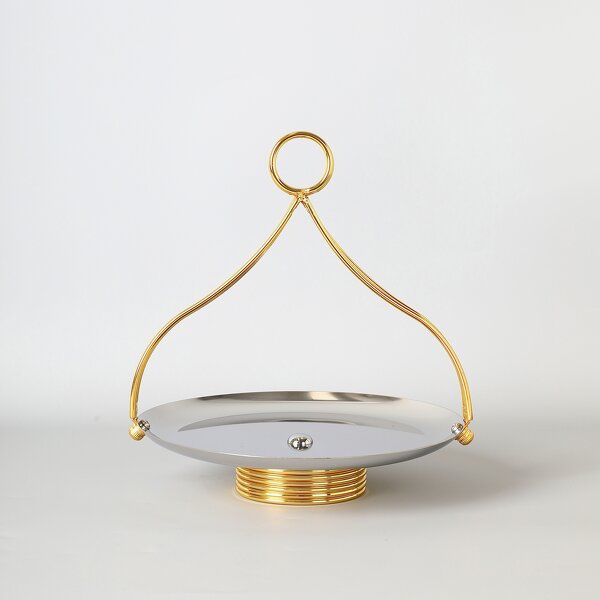 Fruit Tray Manufacturer - OEM/ODM Custom Golden Metal Art Stainless Tray