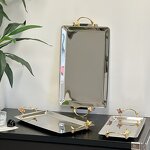 Stainless Steel Tray Manufacturer - OEM/ODM Custom Rectangle Flower Branch Handle