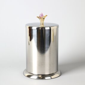 Food Jar Manufacturer - OEM/ODM Custom Flower Design Stainless Steel Jar