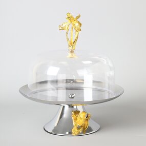 Cake Tray Manufacturer - OEM/ODM Custom Orchid Design Metal Stainless Tray