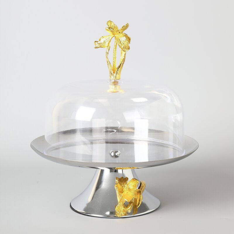 Cake Tray Manufacturer - OEM/ODM Custom Orchid Design Metal Stainless Tray