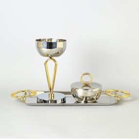 Desktop Incense Burner Set Manufacturer - OEM/ODM Custom Luxurious Metal Burner Set