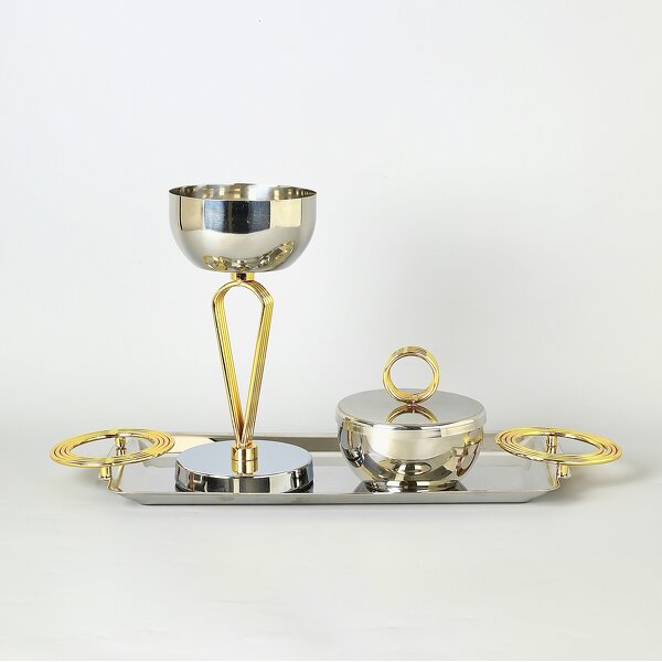 Desktop Incense Burner Set Manufacturer - OEM/ODM Custom Luxurious Metal Burner Set