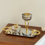 Desktop Incense Burner Set Manufacturer - OEM/ODM Custom Luxurious Metal Burner Set