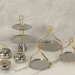 Fruit Tray Manufacturer - OEM/ODM Custom Golden Metal Art Stainless Tray