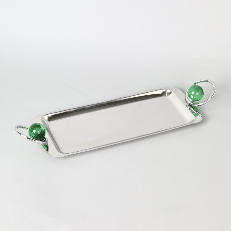 Serving Tray Set Manufacturer - OEM/ODM Custom Silver Stainless Steel Trays