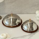 Wood Serving Tray Manufacturer - OEM/ODM Custom Amethyst Design Handled Tray