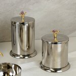 Food Jar Manufacturer - OEM/ODM Custom Flower Design Stainless Steel Jar