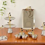 Serving Tray Manufacturer - OEM/ODM Custom Stainless Steel Metal Handle Tray