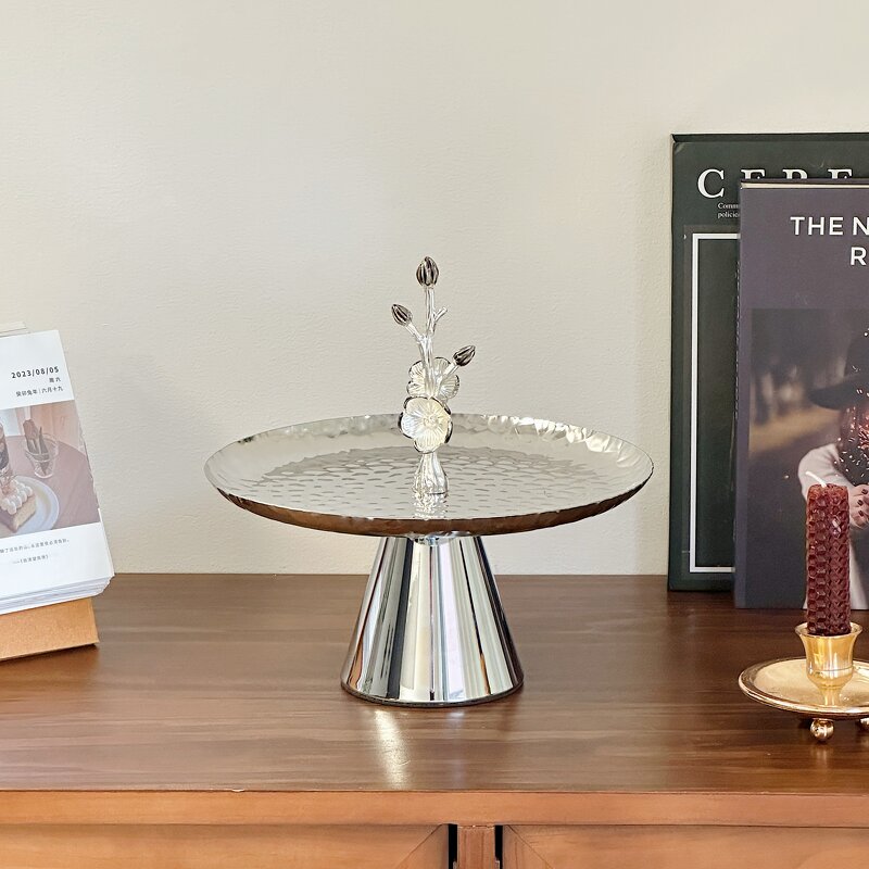 Cake Stand Manufacturer - OEM/ODM Custom Hammered Metal Two-Tier Stand