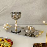 2-Tier Food Tray Set Manufacturer - OEM/ODM Custom Stainless Steel Serving Tray