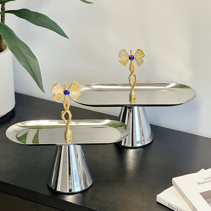 Oval Metal Tray Manufacturer - OEM/ODM Custom Stainless Steel Afternoon Tea Tray