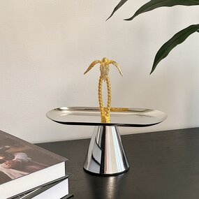 Serving Tray Manufacturer - OEM/ODM Custom Arab Style Oval Stainless Tray