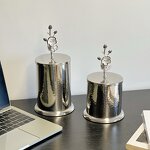 Food Storage Jar Manufacturer - OEM/ODM Custom Stainless Steel Flower Handle Jar