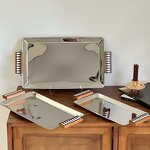 Serving Tray Set Manufacturer - OEM/ODM Custom 3-Piece Rectangular Silver Tray