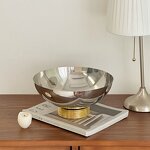 Fruit Serving Bowl Manufacturer - OEM/ODM Custom Decorative Gold Metal Bowl