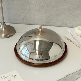 Wood Serving Tray Manufacturer - OEM/ODM Custom Amethyst Design Handled Tray