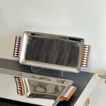 Serving Tray Set Manufacturer - OEM/ODM Custom 3-Piece Rectangular Silver Tray