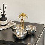 Serving Bowl Set Manufacturer - OEM/ODM Custom Coconut Tree Stainless Steel Bowl