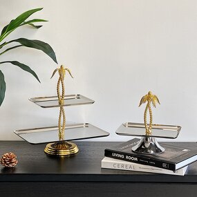 2-Tier Serving Tray Manufacturer - OEM/ODM Custom Stainless Steel Food Tray