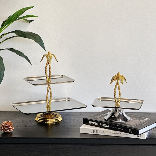 2-Tier Serving Tray Manufacturer - OEM/ODM Custom Stainless Steel Food Tray