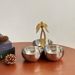 Serving Bowl Set Manufacturer - OEM/ODM Custom Coconut Tree Stainless Steel Bowl