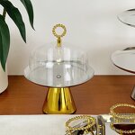 Cupcake Serving Tray Manufacturer - OEM/ODM Custom Golden Bead Metal Tray