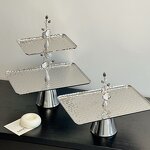 Serving Tray Manufacturer - OEM/ODM Custom Double-Layer Stainless Steel Tray