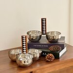 Metal Bowl Set Manufacturer - OEM/ODM Custom Eco-friendly Stainless Wooden Handle
