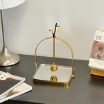 Tissue Holder Manufacturer - OEM/ODM Custom Golden Leaves Stainless Steel Holder