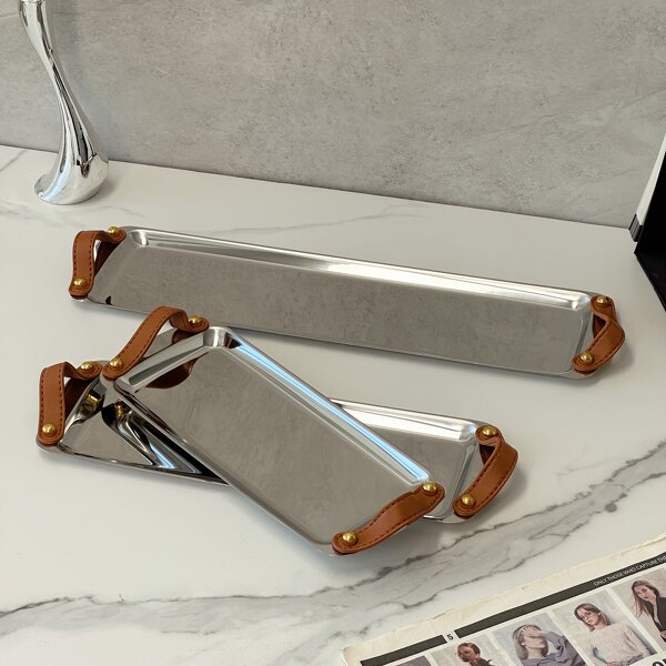 Coffee Tray Manufacturer - OEM/ODM Custom Eco-Friendly Leather Handle Tray